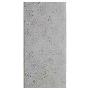 A textured white panel featuring a delicate, scattered pattern of small, colorful dots resembling confetti or starlight. Its Called White starlight PVC Ceiling Panels.