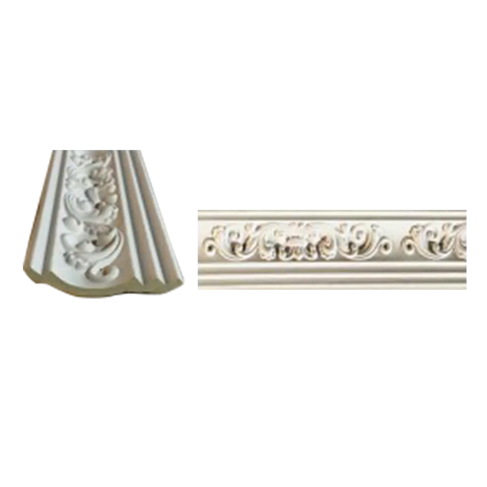 PU CORNICE DADO RAIL (White and Silver)(VT01023)