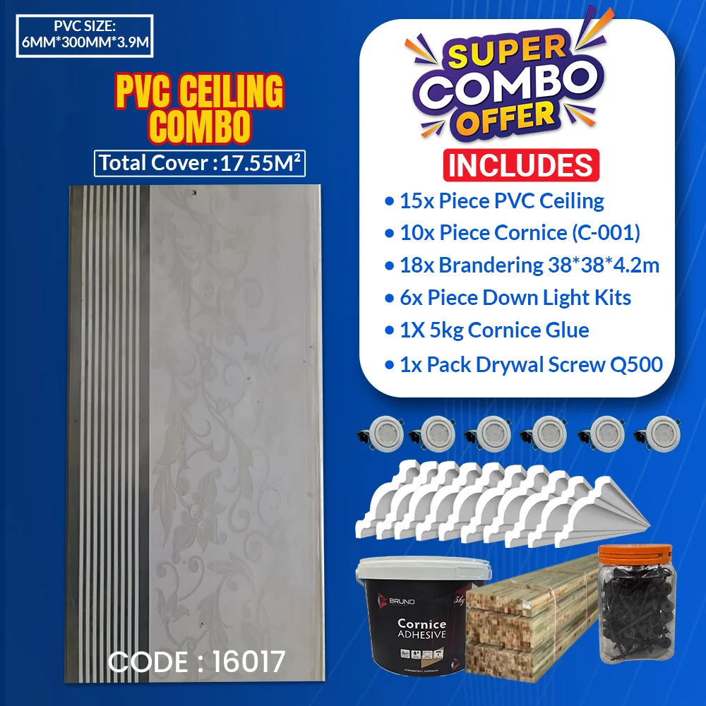 PVC Ceiling Combo | 17.55² | 16017