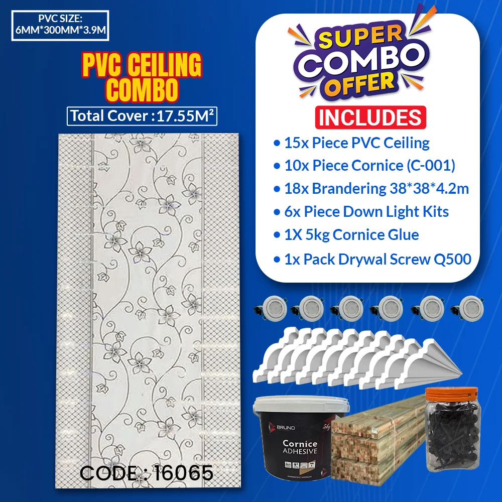 PVC Ceiling Combo | 17.55² | 16065
