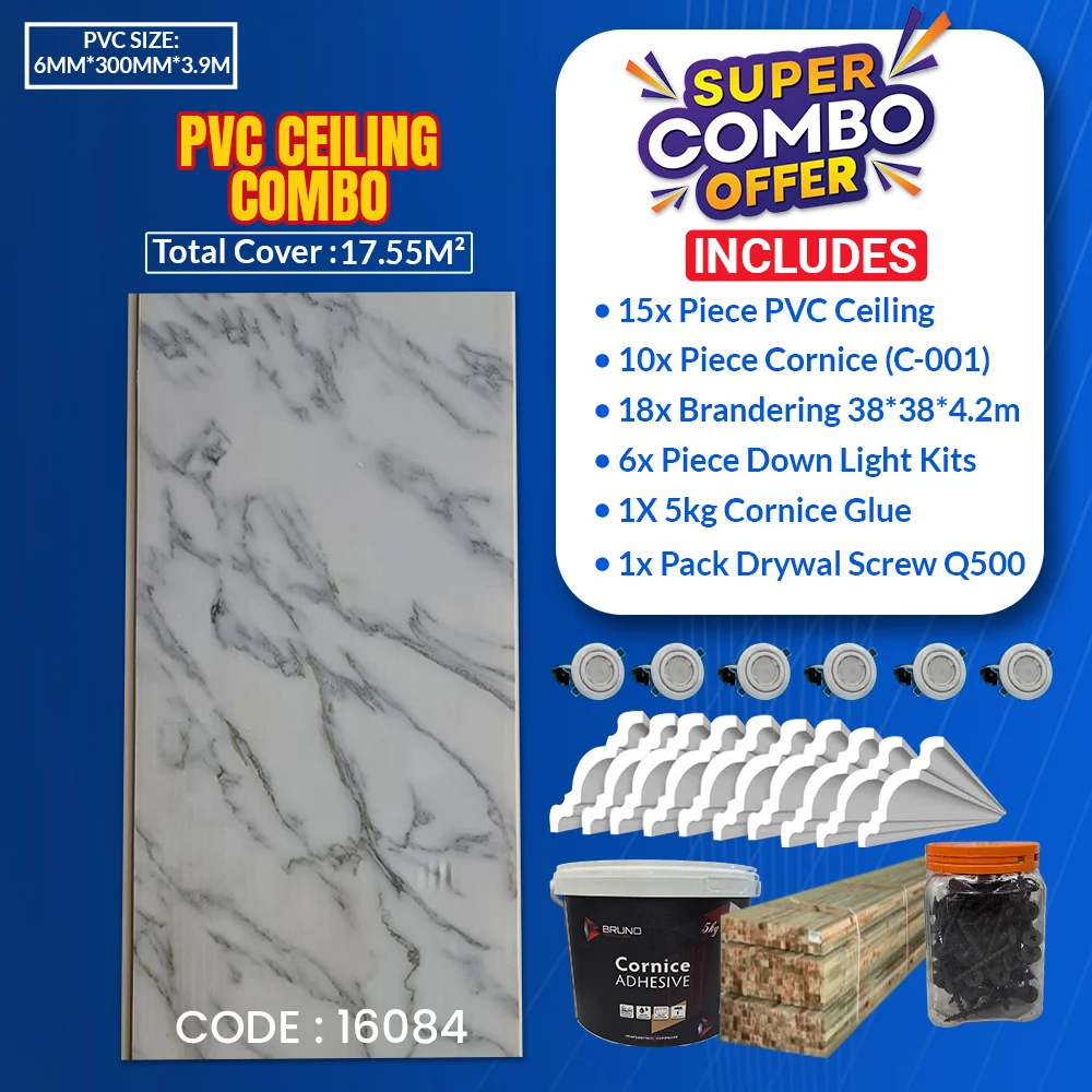 PVC Ceiling Combo | 17.55² | 16084