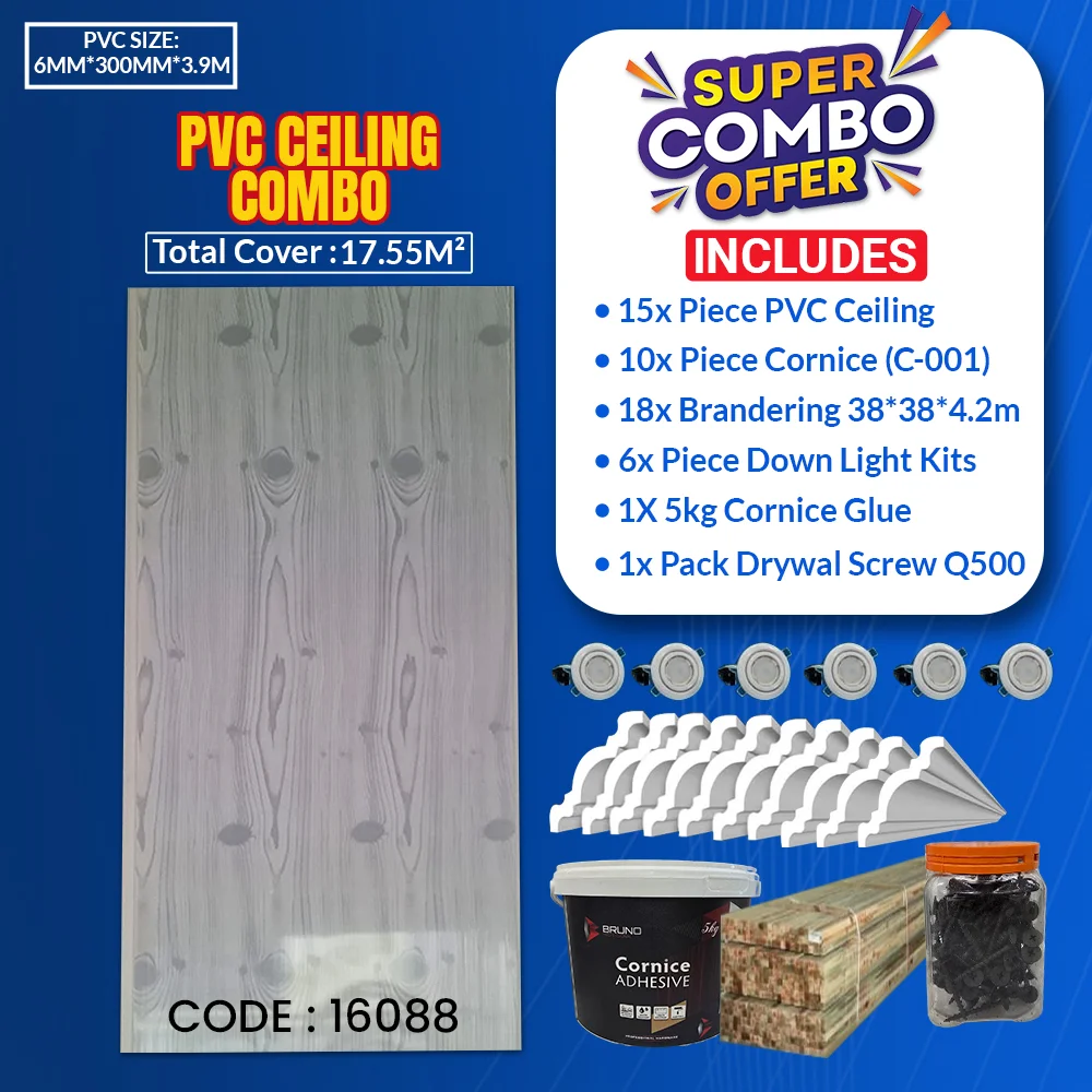 PVC Ceiling Combo | 17.55² | 16088