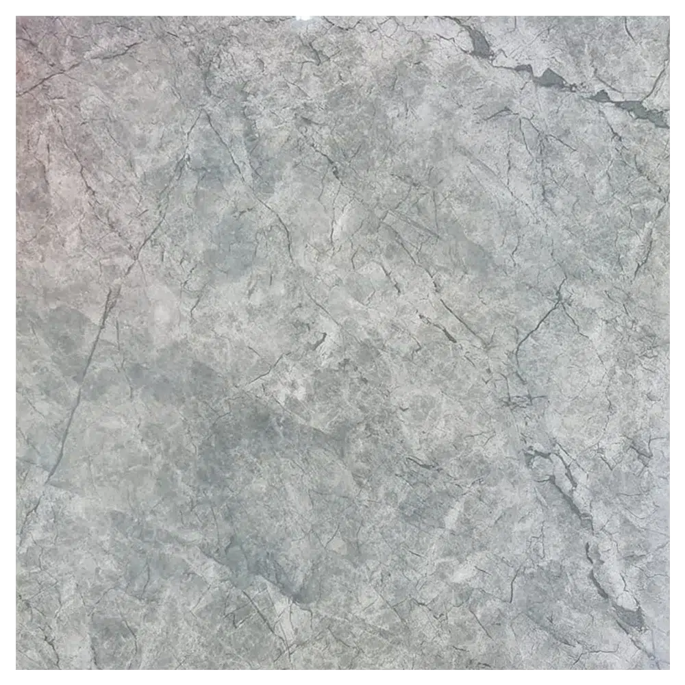 Light gray marble texture with subtle veining and a polished finish, ideal for backgrounds. Its Called Glossy Polished Porcelain Grey Floor Tiles