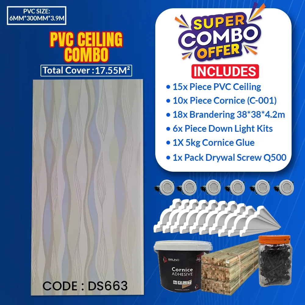 PVC Ceiling Combo 17.55² | DS663