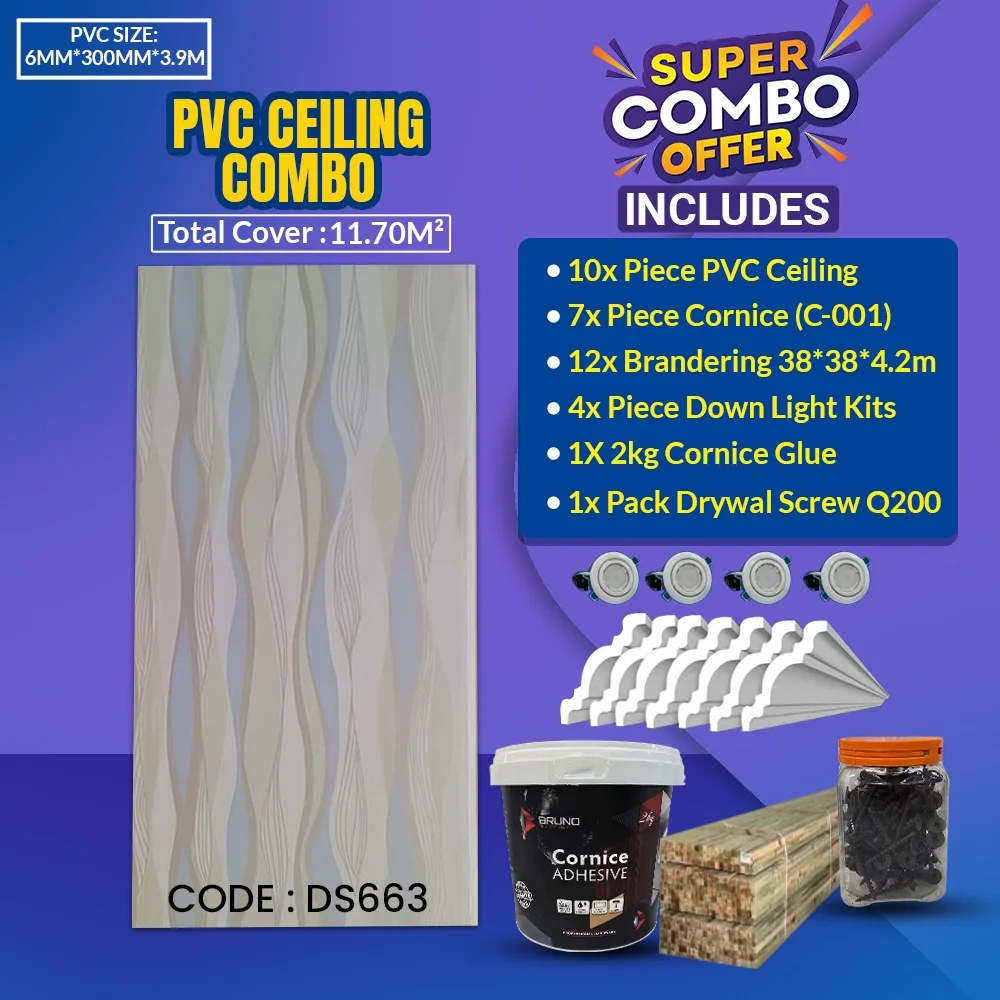 PVC Ceiling Combo 11.70² | DS663