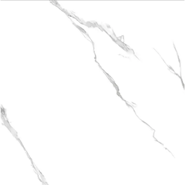 Carrara White Wall Tiles Glossy Polished Ceramic 400x400mm | A-Grade