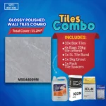 Wall Tiles Combo – Glossy Polished – Ceramic – 400x400mm – A-Grade