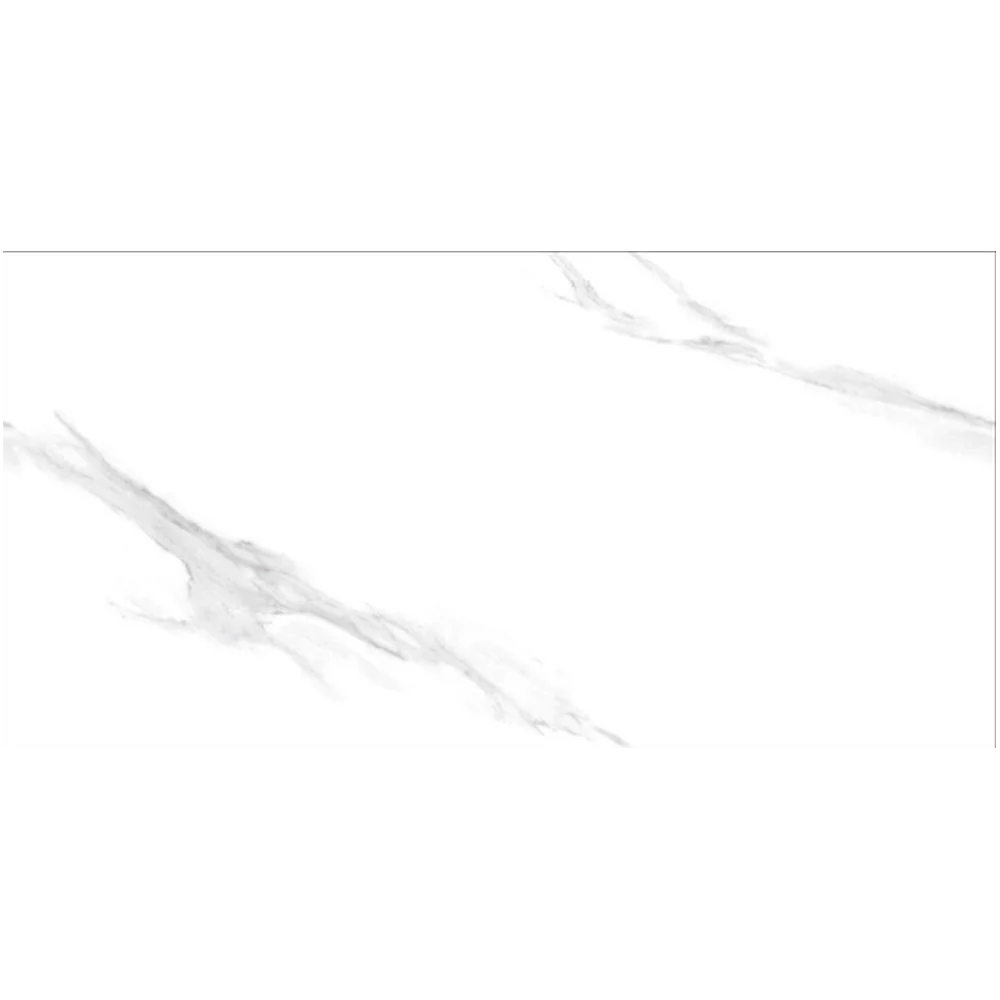 Carrara White Wall Tiles Glossy Polished Ceramic MSW36002M 300x600mm  | A-Grade