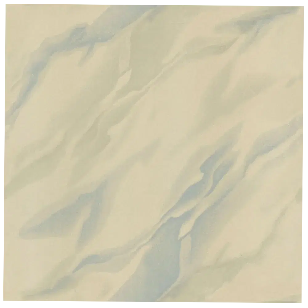Abstract textured background in soft cream and light blue, resembling gentle waves or flowing fabric. Its called Glossy Polished Ivory Design Porcelain Tiles 600x600mm
