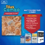 Matt Ceramic Floor Tile Combo 400x400mm | A-Grade