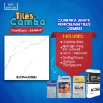 Carrara White Floor Tiles