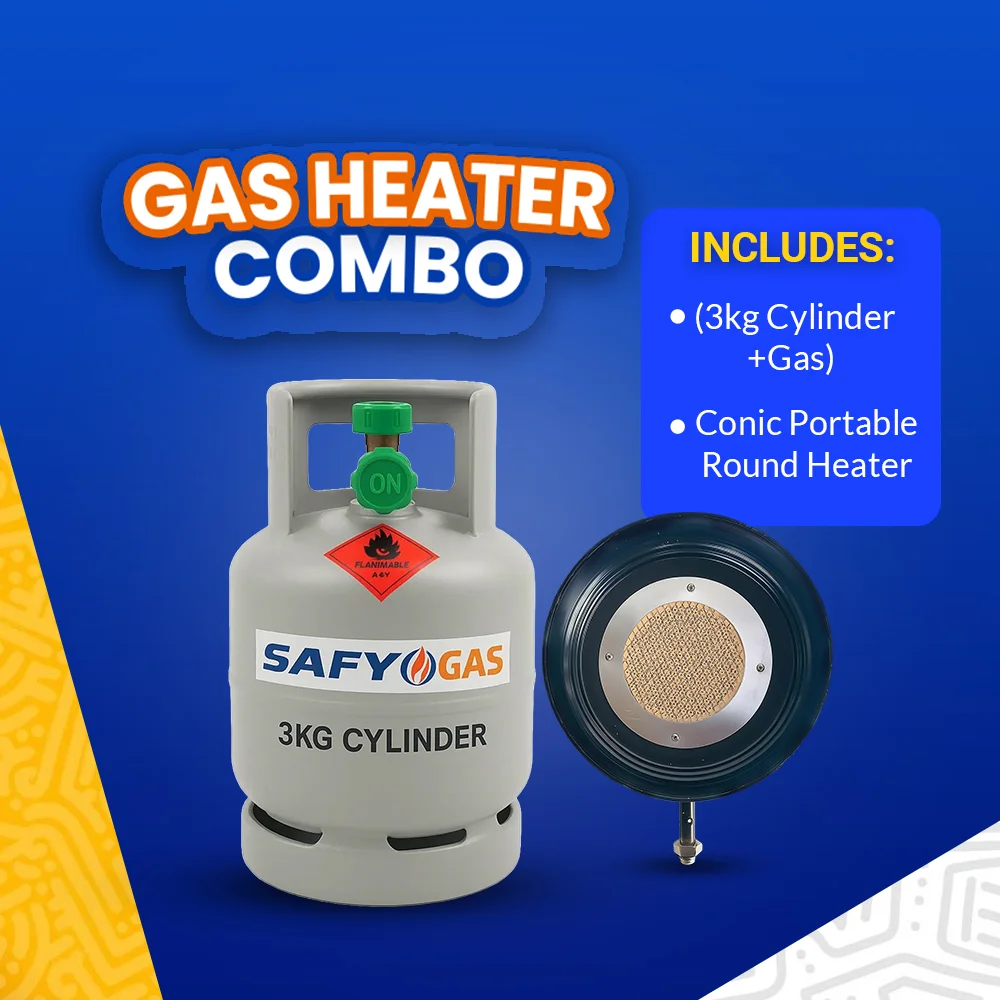 3KG Cylinder+Gas+Conic Portable Round Heater