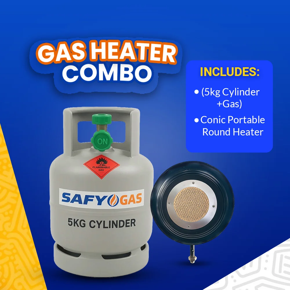 5KG Cylinder+Gas+Conic Portable Round Heater