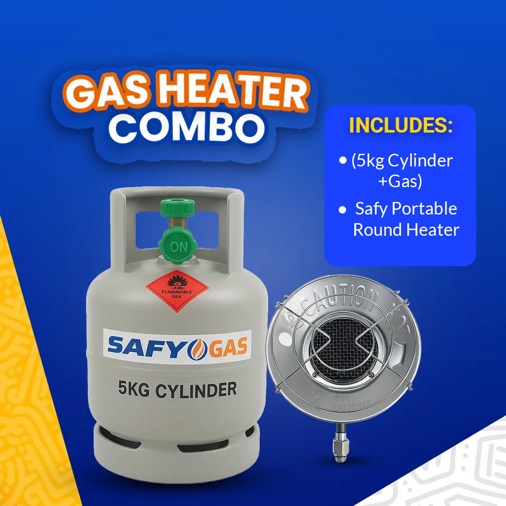 5KG Cylinder+Gas+Safy Portable Round Heater