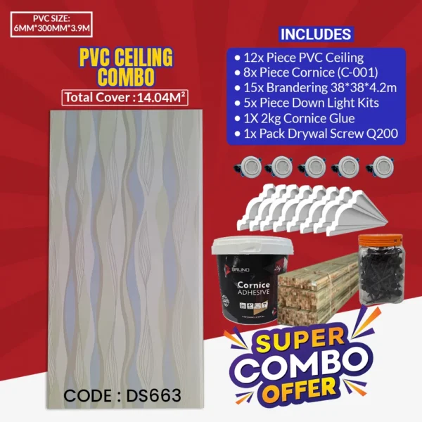 PVC Ceiling Combo 14.04² | DS663
