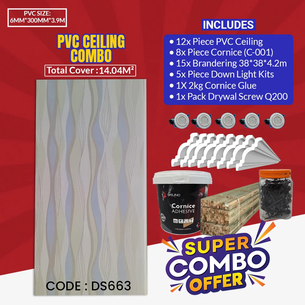 PVC Ceiling Combo 14.04² | DS663
