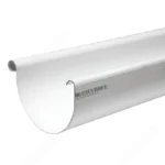 Gutter 6.0m Half Round White Pvc