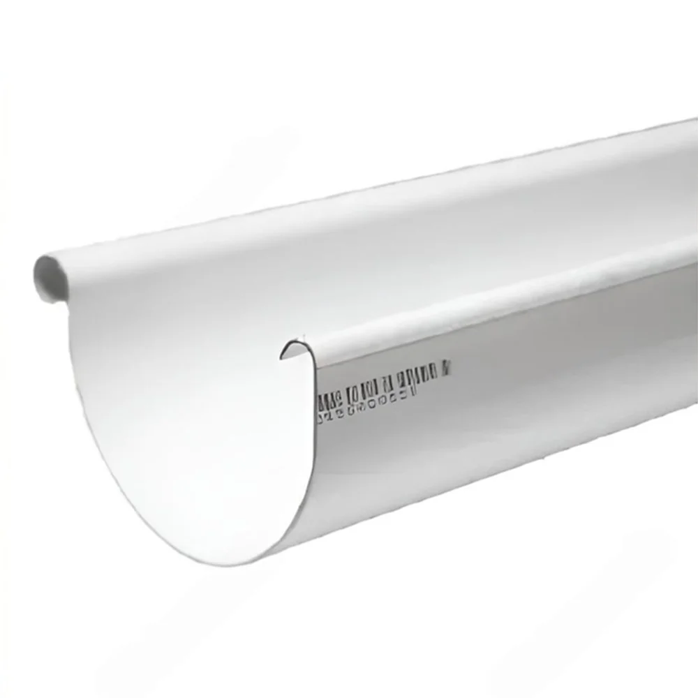 Gutter 6.0m Half Round White Pvc