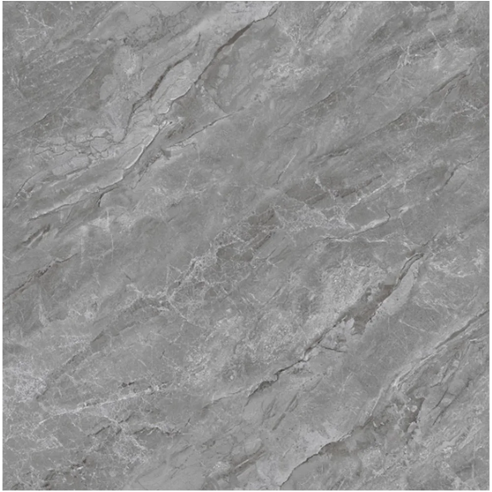 Dark Grey Polished Glazed Tile 600x600mm A-Grade