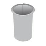 Outlet lip 100x75mm Round Galvanized