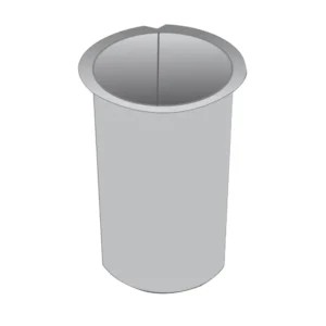 Outlet lip 100x75mm Round Galvanized